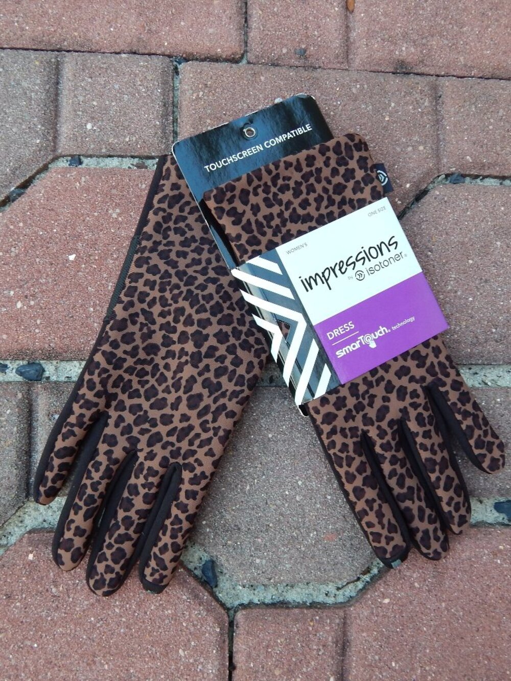 Isotener Impressions Womens Smartouch Gloves One Size New with Tags